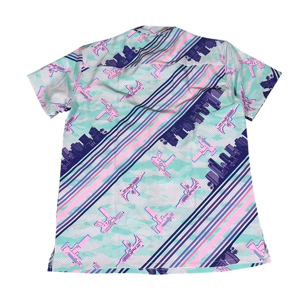 Retro‎ Rifle Button Down Shirts Mens Large Multicolor The Swayze Ocean Drive 2pk - Picture 5 of 13